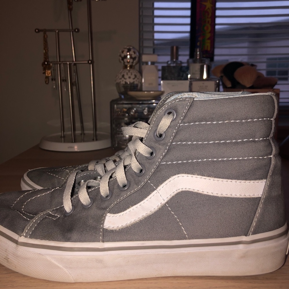 grey high top vans